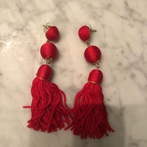 Tassel Teared Drop Earrings
